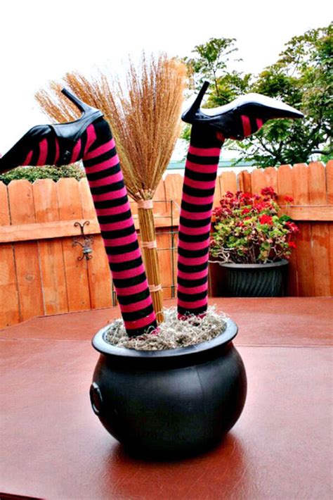 Wocked witch legs decoration